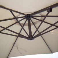 Coral Coast 10 ft. Steel Offset Patio Umbrella   